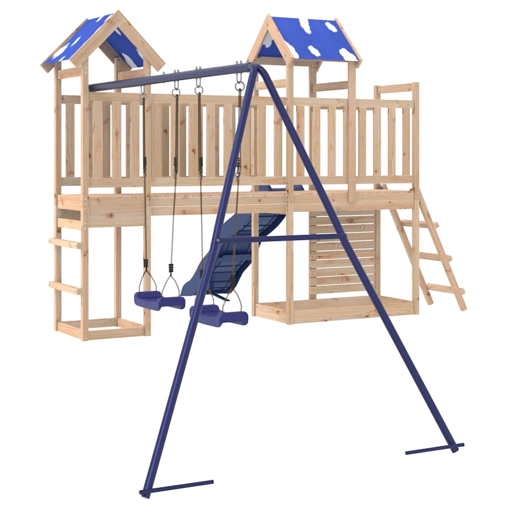 Set de joacă pentru exterior, lemn masiv de pin GartenMobel Dekor