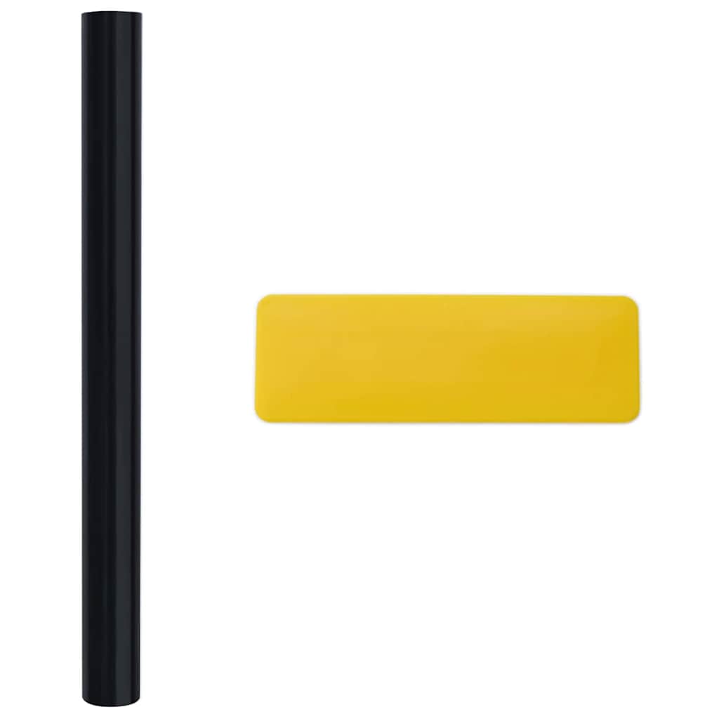 Folie pentru Fereastră Statică Negru 45 x 500 cm PVC GartenMobel Dekor