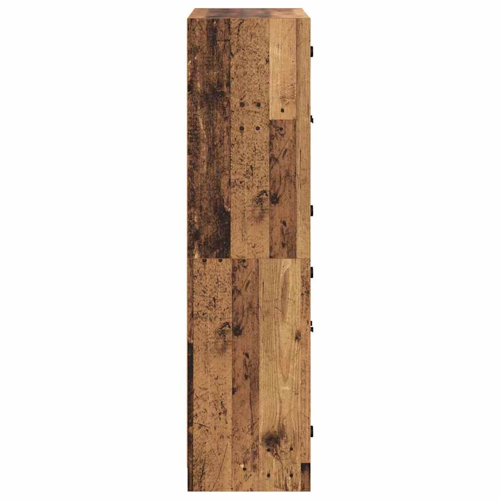 Bufet Lemn Vechi 68 x 37 x 142 cm Lemn compozit GartenMobel Dekor