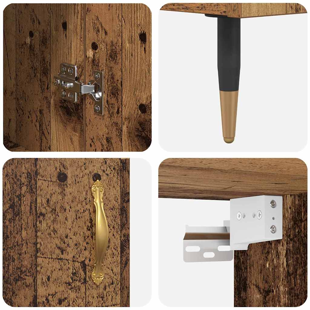 Bufet Lemn Vechi 69,5 x 34 x 180 cm Lemn compozit GartenMobel Dekor