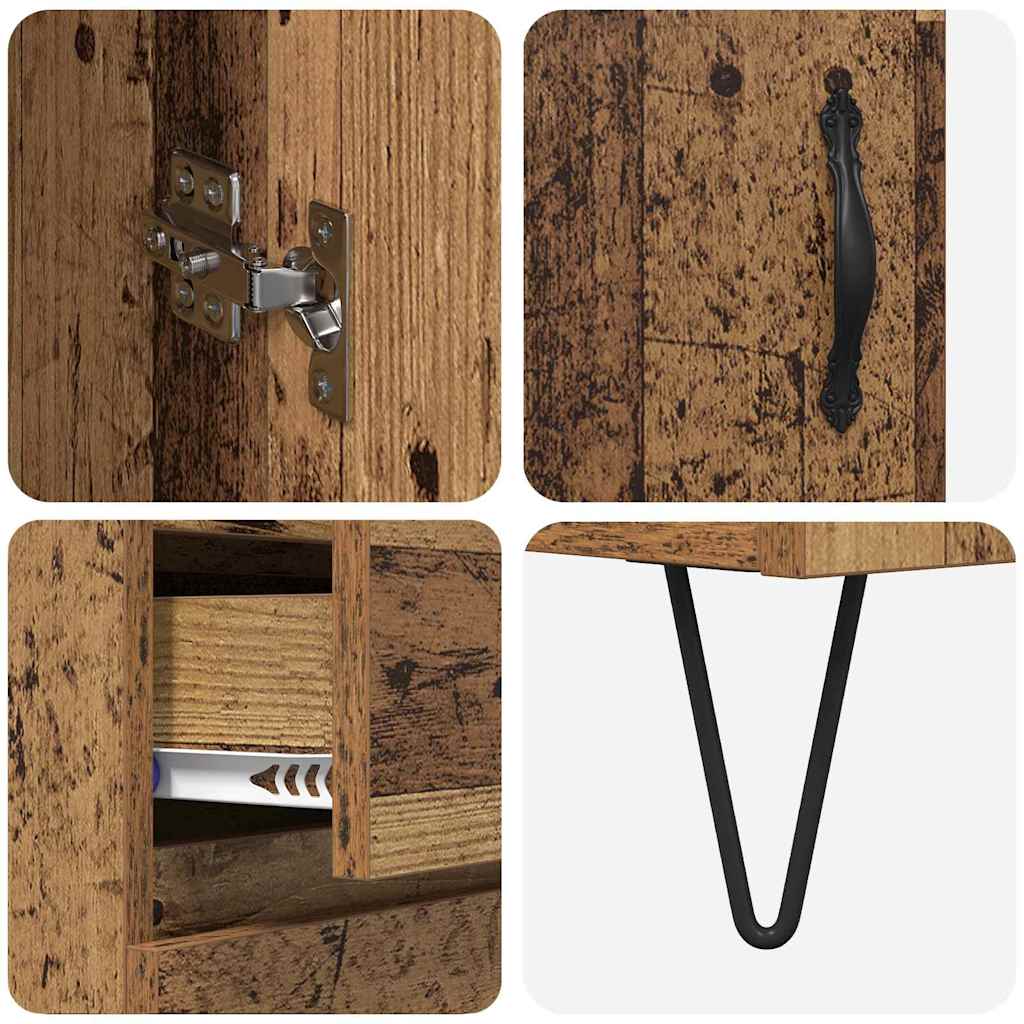 Bufet cu sertar Lemn Vechi 69,5 x 34 x 180 cm Lemn compozit GartenMobel Dekor