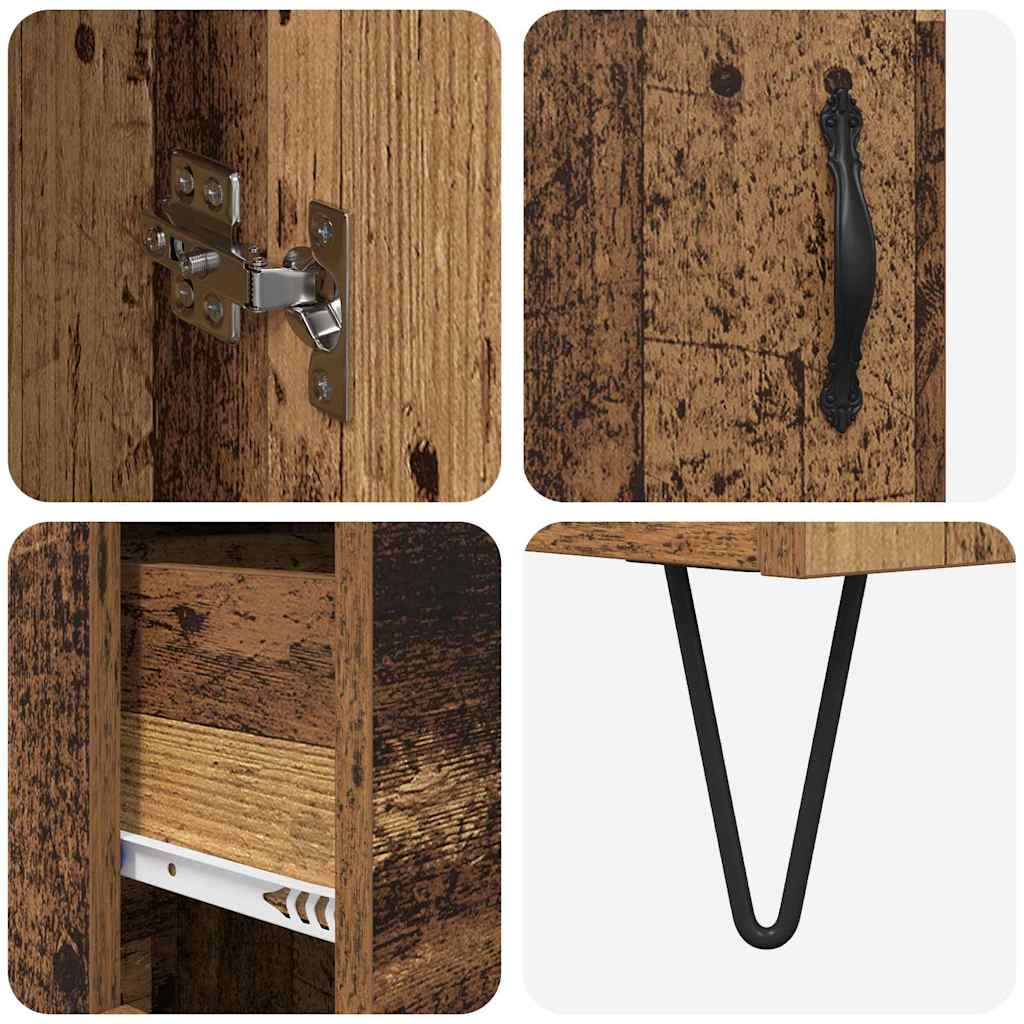 Bufet cu sertar Lemn Vechi 69,5 x 34 x 180 cm Lemn compozit GartenMobel Dekor