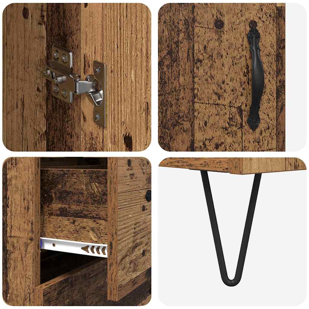 Bufet cu sertar Lemn vechi 69,5 x 34 x 180 cm Lemn compozit GartenMobel Dekor