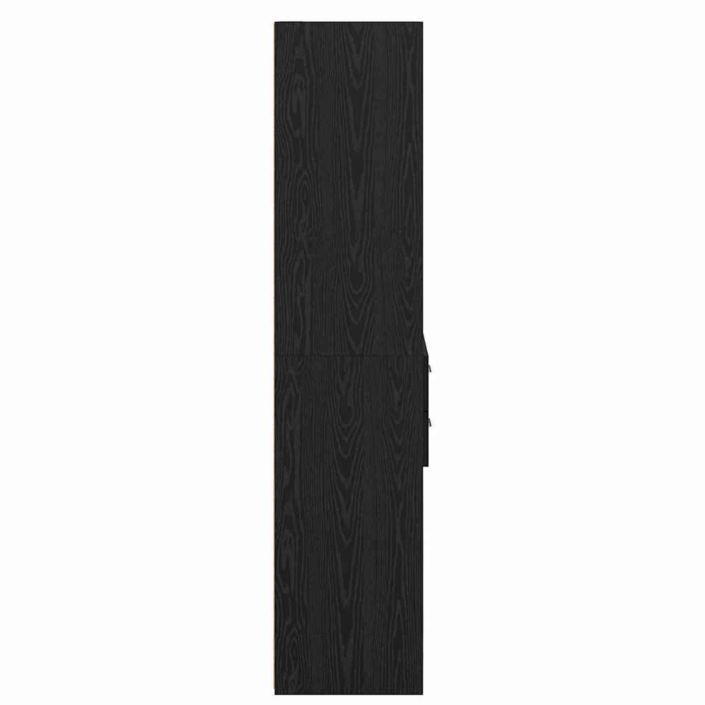 Bufet cu sertar Stejar Negru 40 x 42,5 x 185 cm Lemn compozit GartenMobel Dekor