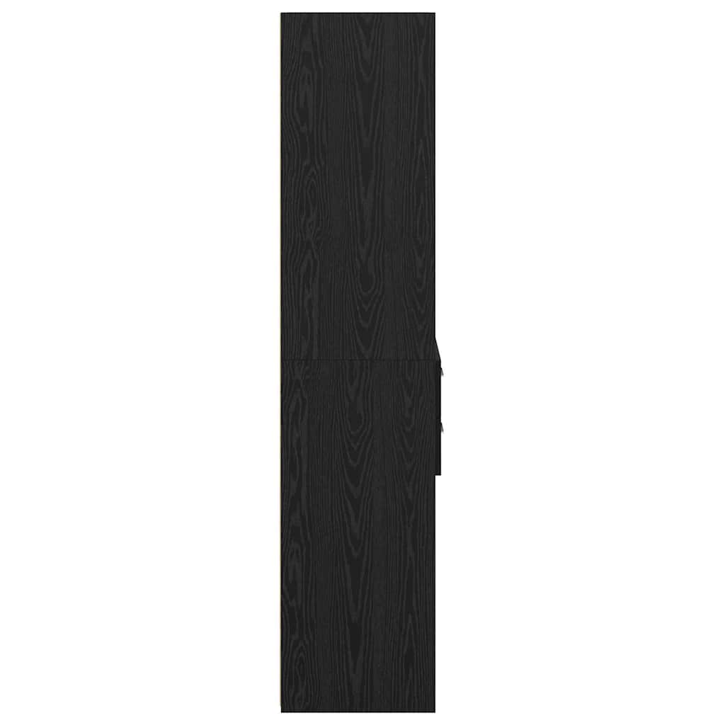 Bufet cu sertar Stejar Negru 45 x 42,5 x 185 cm Lemn compozit GartenMobel Dekor