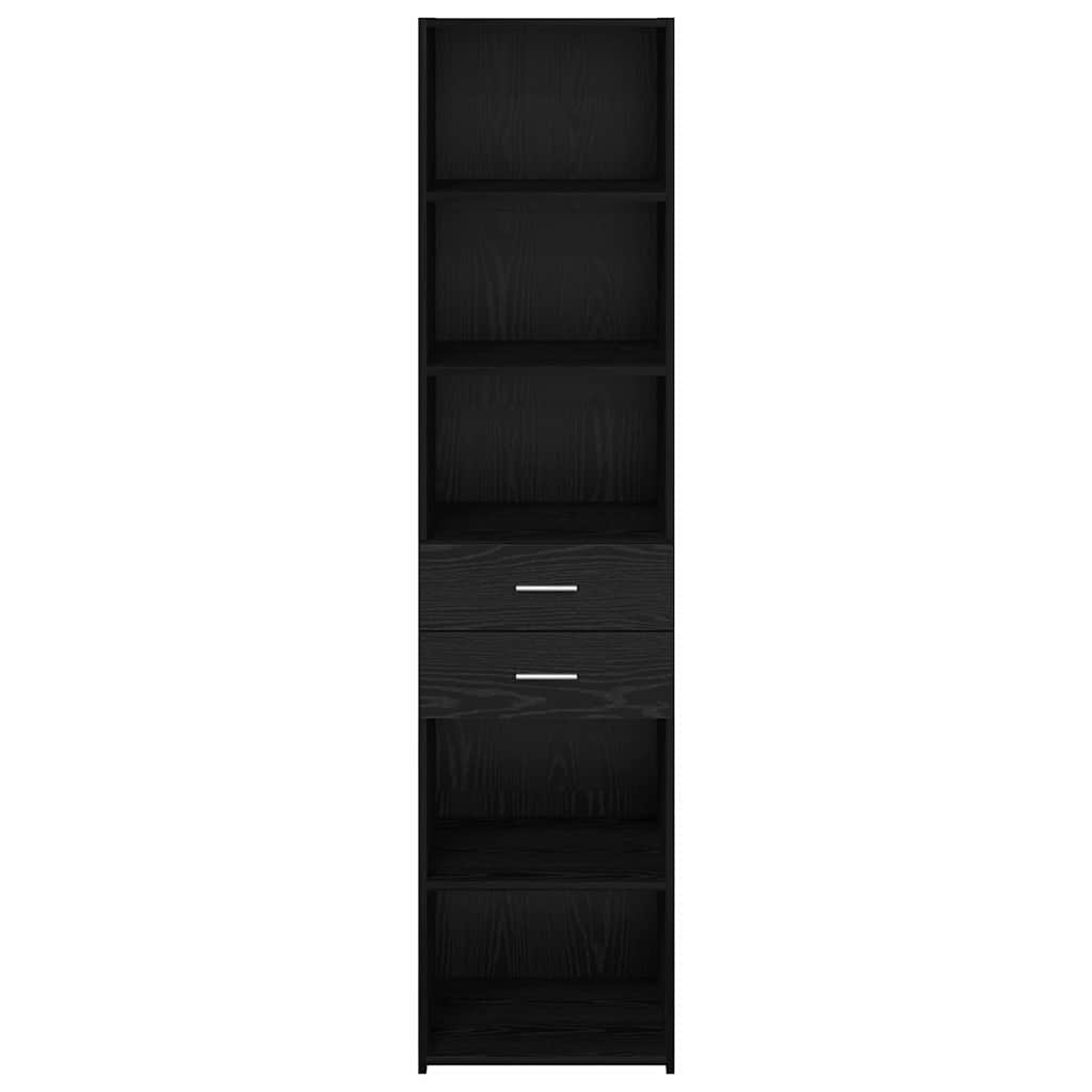 Bufet cu sertar Stejar Negru 45 x 42,5 x 185 cm Lemn compozit GartenMobel Dekor