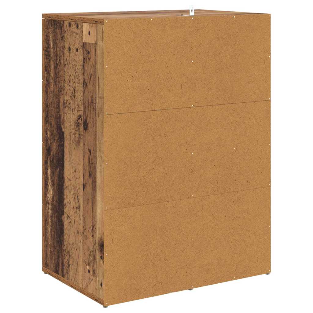 Bufeturi Corona 2 pcs Lemn Vechi 59 x 39 x 80 cm Lemn compozit GartenMobel Dekor