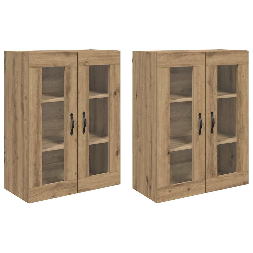Mobilier cu Montaj pe Perete 2 pcs Stejar Artizanal GartenMobel Dekor