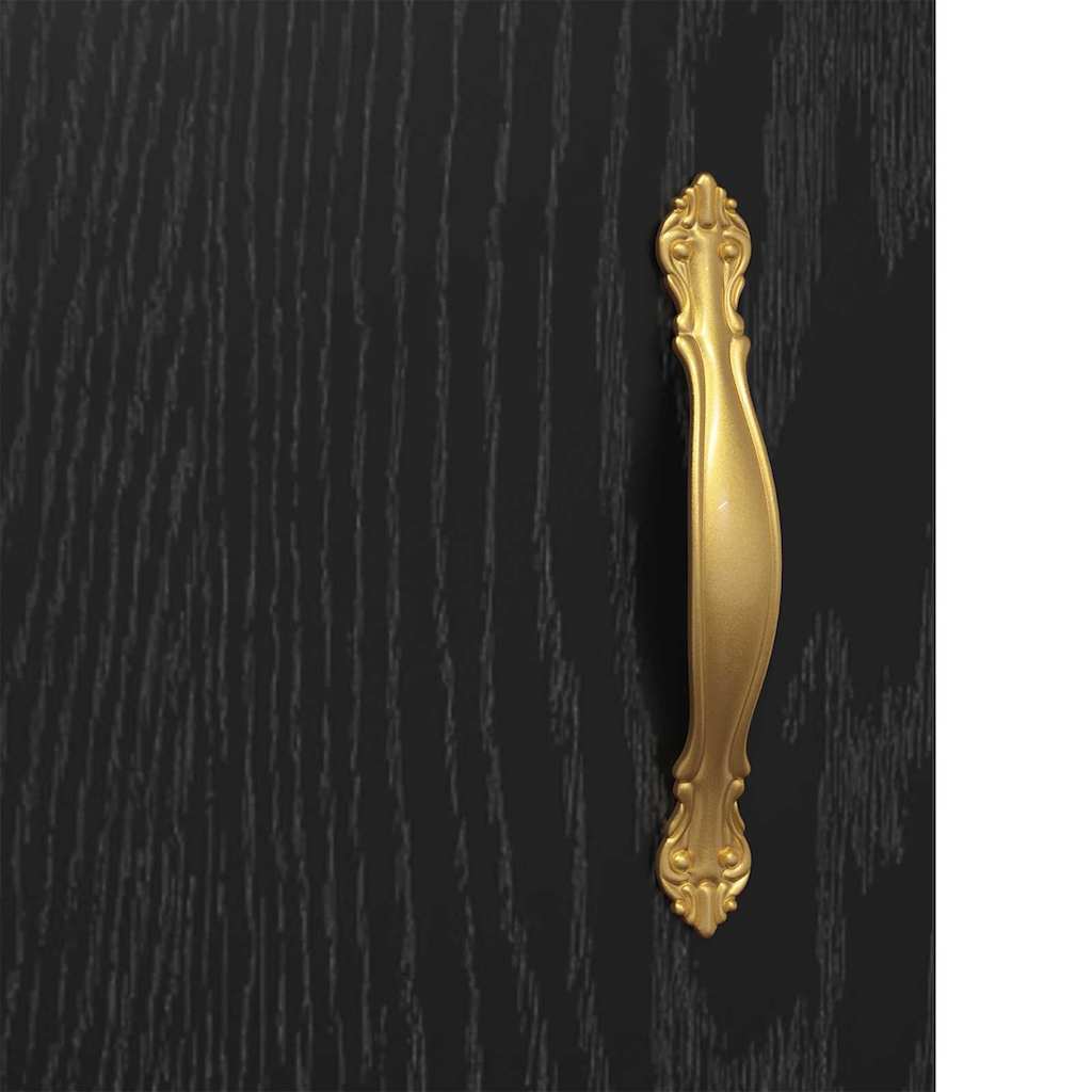 Uși pentru dulapuri montate pe perete 2 pcs Stejar Negru GartenMobel Dekor