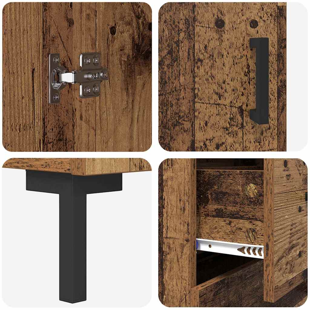 Bufet Pe perete Lemn Vechi 69,5 x 34 x 180 cm Lemn compozit GartenMobel Dekor