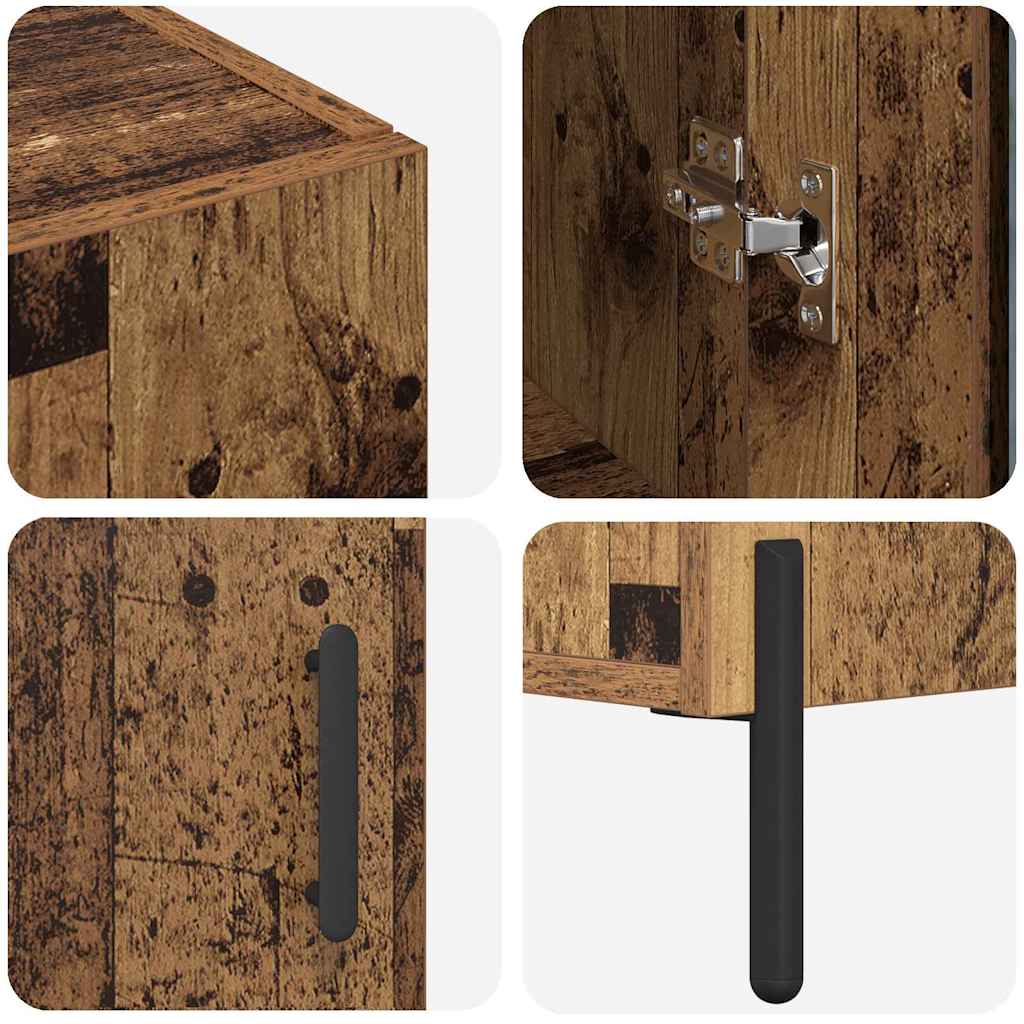 Bufet Pe perete Lemn Vechi 69,5 x 34 x 180 cm Lemn compozit GartenMobel Dekor