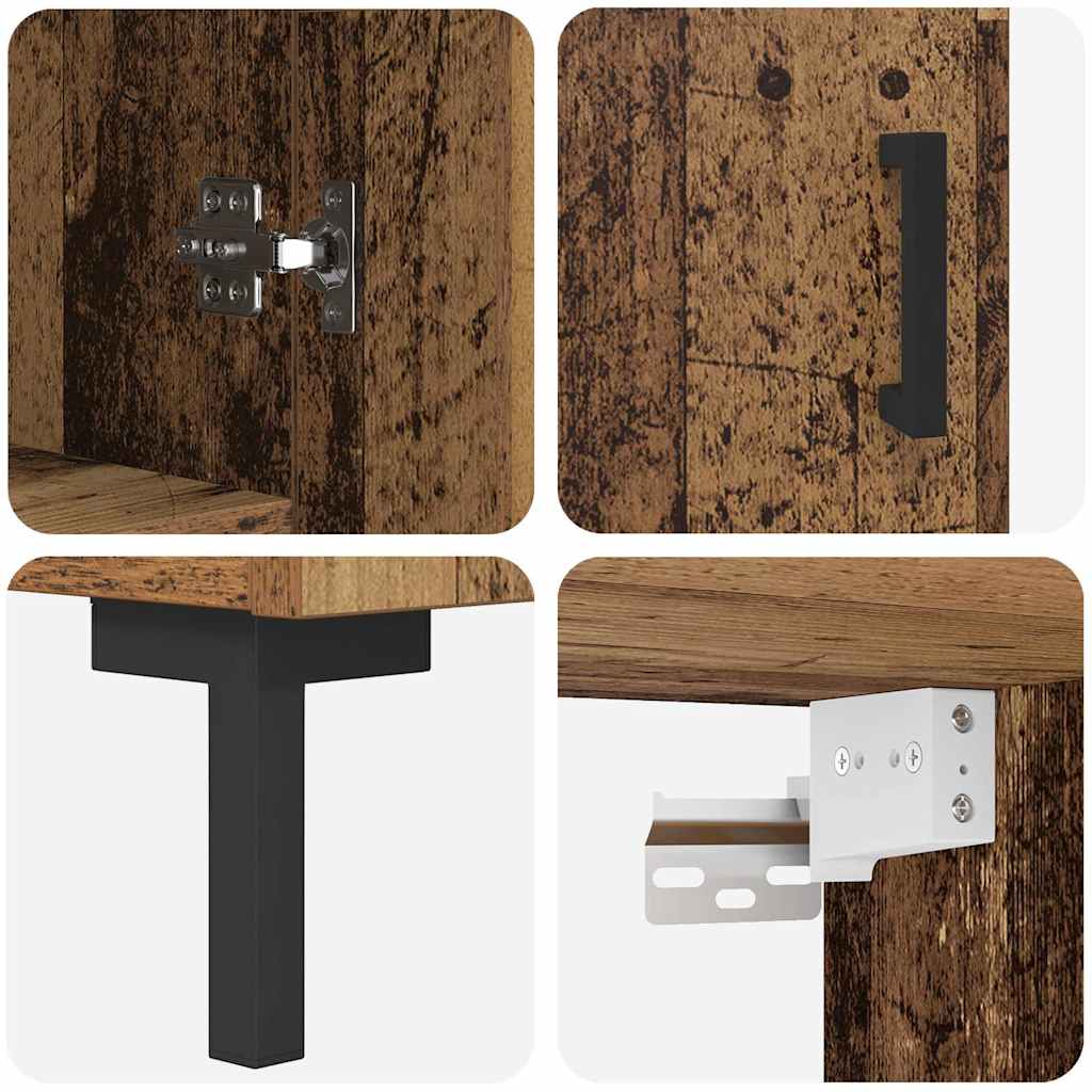 Bufet Pe perete Lemn Vechi 69,5 x 34 x 180 cm Lemn compozit GartenMobel Dekor