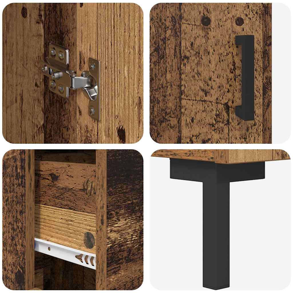 Bufet cu sertar Lemn Vechi 69,5 x 34 x 180 cm Lemn compozit GartenMobel Dekor