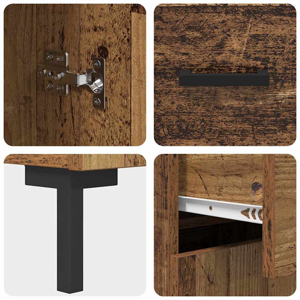 Bufet cu sertar Lemn Vechi 69,5 x 34 x 180 cm Lemn compozit GartenMobel Dekor