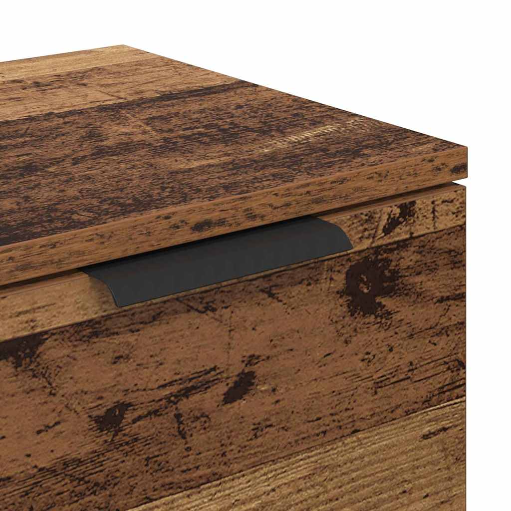 Bufeturi 2 pcs Lemn Vechi 60 x 30 x 70 cm Lemn compozit GartenMobel Dekor