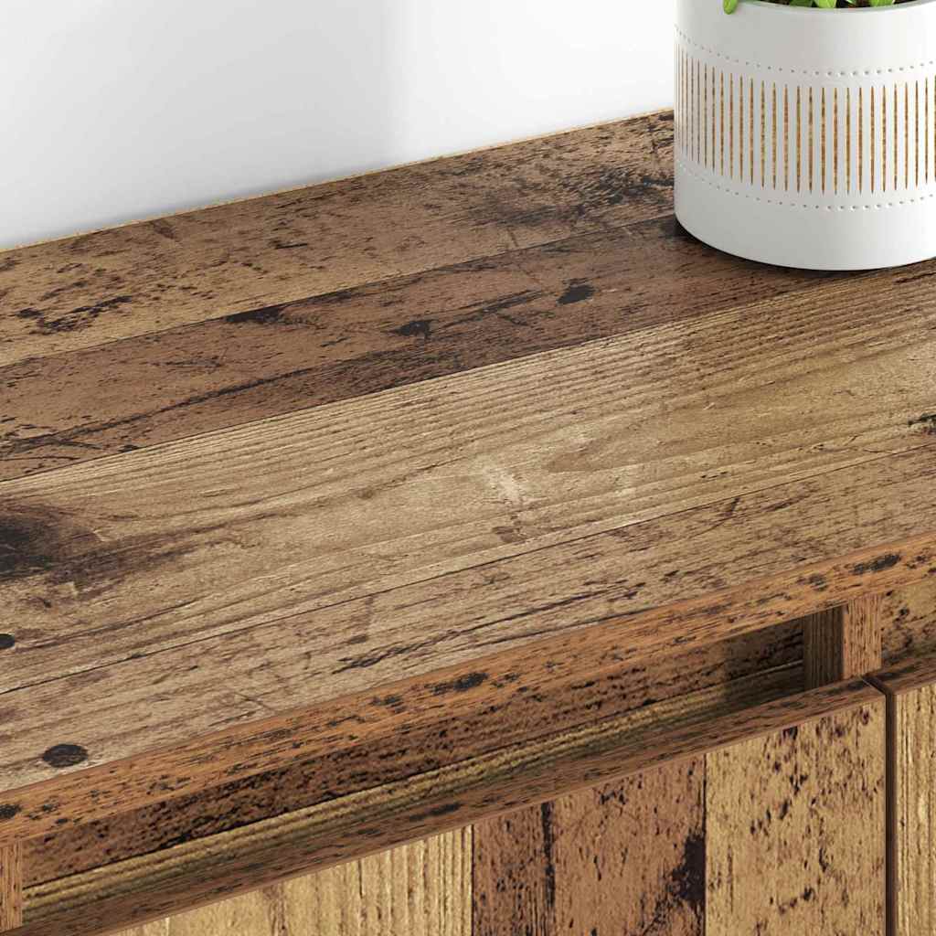 Bufeturi 2 pcs Lemn Vechi 60 x 35 x 70 cm Lemn compozit GartenMobel Dekor