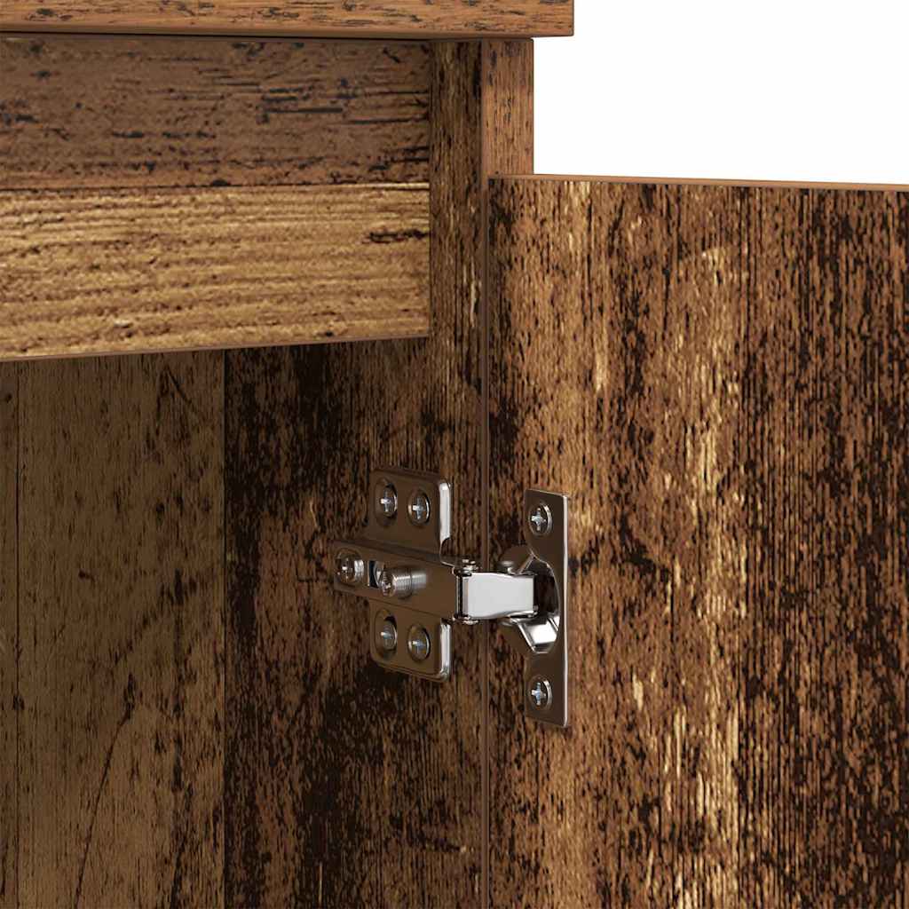 Bufeturi 2 pcs Lemn Vechi 60 x 35 x 70 cm Lemn compozit GartenMobel Dekor