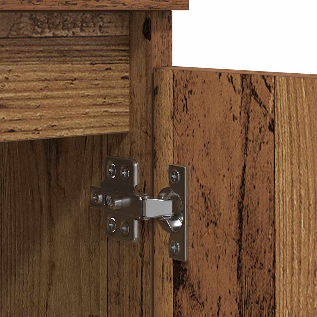 Bufeturi 3 pcs Lemn Vechi 60 x 35 x 70 cm Lemn compozit GartenMobel Dekor