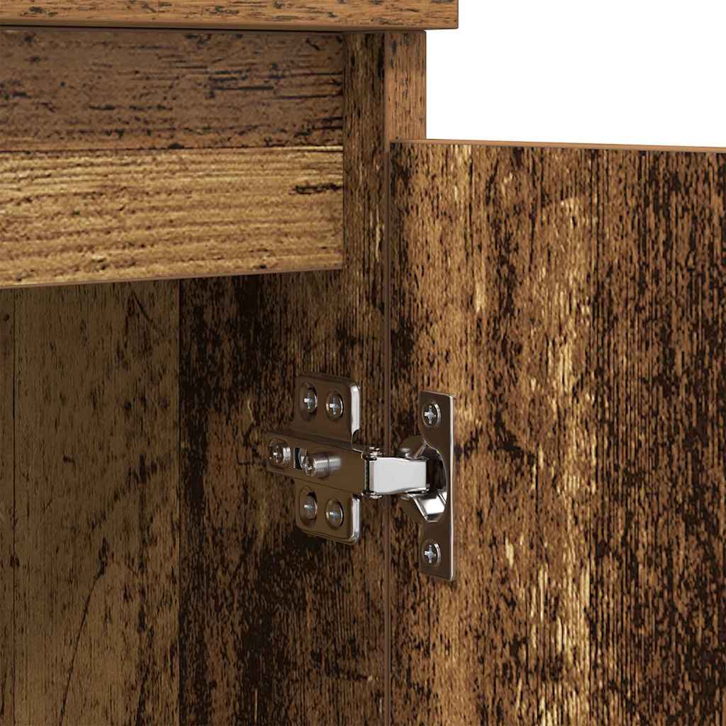 Bufeturi 3 pcs Lemn Vechi 60 x 35 x 70 cm Lemn compozit GartenMobel Dekor