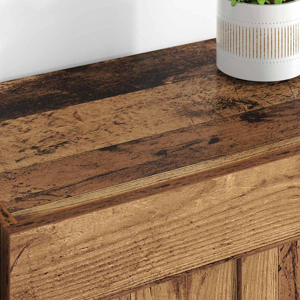 Uși pentru dulapuri montate pe perete 2 pcs Lemn Vechi GartenMobel Dekor