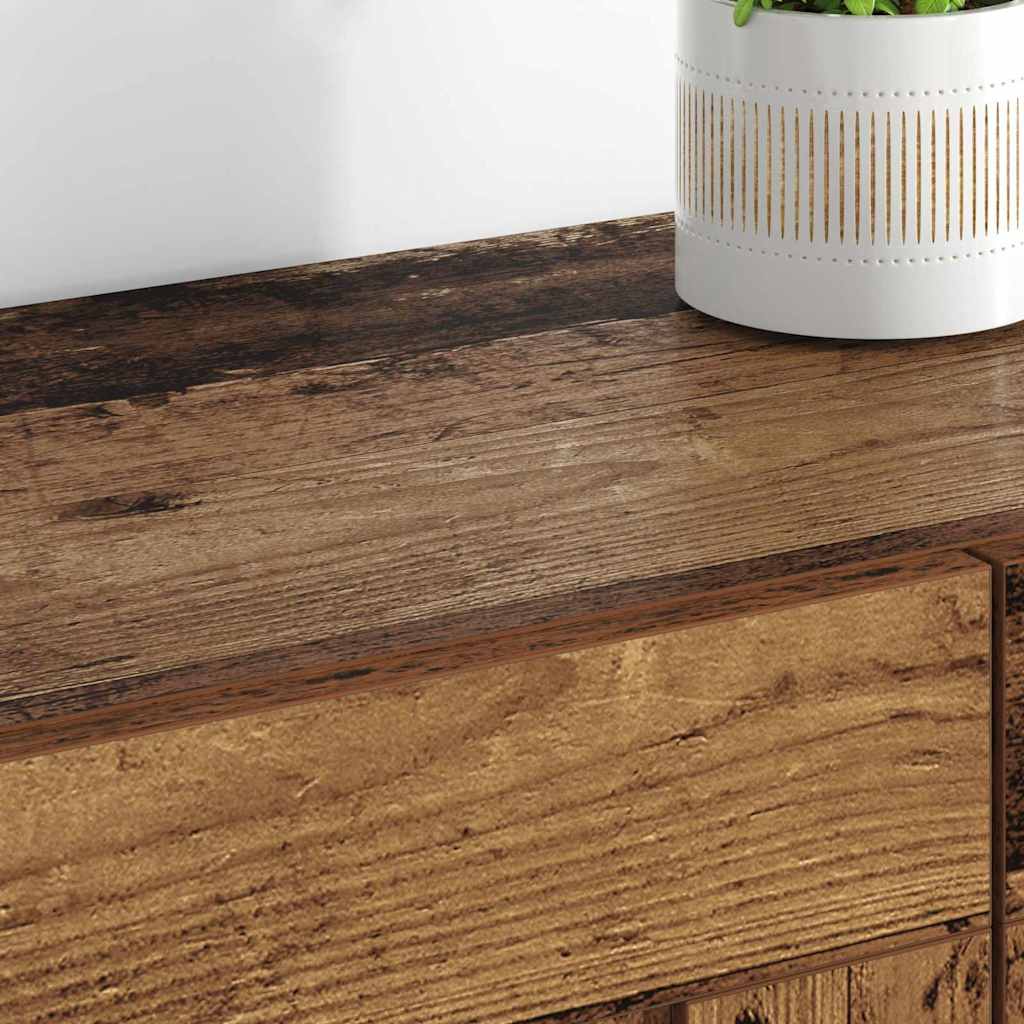 Uși pentru dulapuri montate pe perete 2 pcs Lemn Vechi GartenMobel Dekor