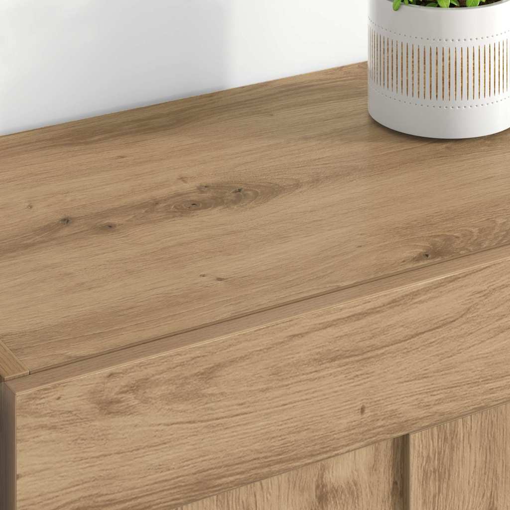 Uși pentru dulapuri montate pe perete 2 pcs Stejar Artizanal GartenMobel Dekor