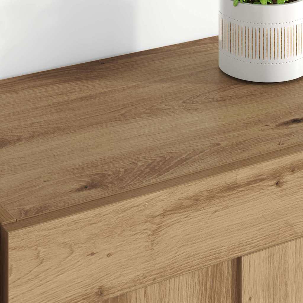 Uși pentru dulapuri montate pe perete 2 pcs Stejar Artizanal GartenMobel Dekor