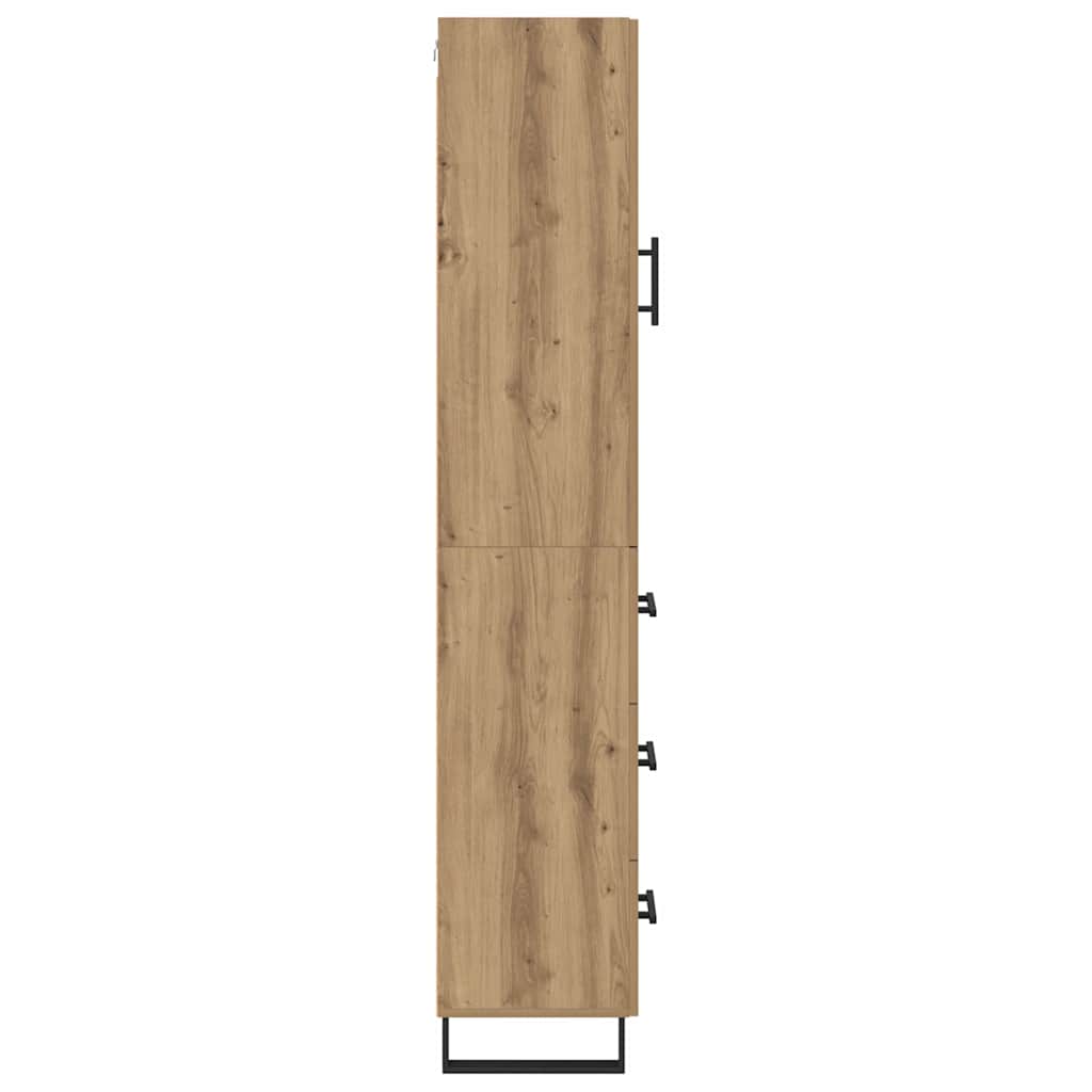 Bufet Stejar Artizanal 34,5 x 34 x 180 cm Lemn compozit GartenMobel Dekor