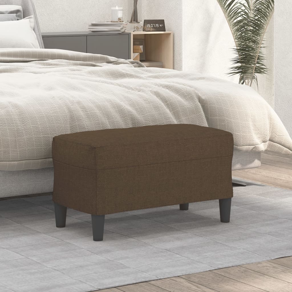 Bancă, maro, 70x35x41 cm, textil GartenMobel Dekor