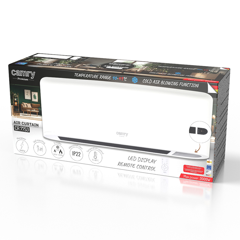 AEROTERMA TIP CORTINA DISPLAY LED TELECOMANDA 2000W EuroGoods Quality