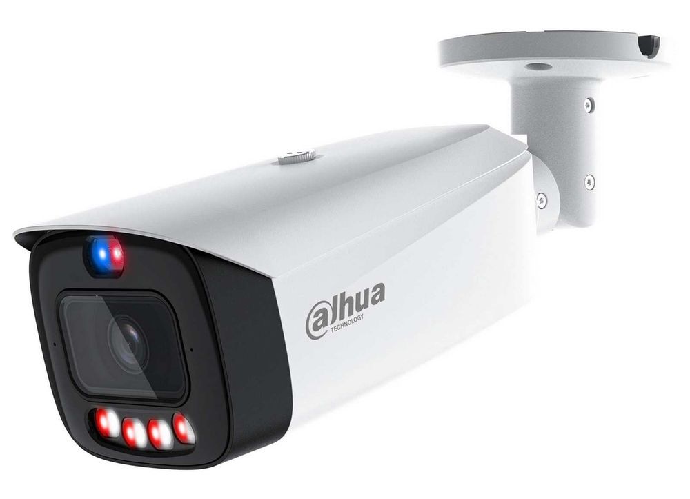 Camera supraveghere IP, Dahua IPC-HFW3849T1-AS-PV-0280B-PRO, WizSense, 8MP, Iluminare duala, audio, slot card, PoE, alarma acustica si luminoasa SafetyGuard Surveillance