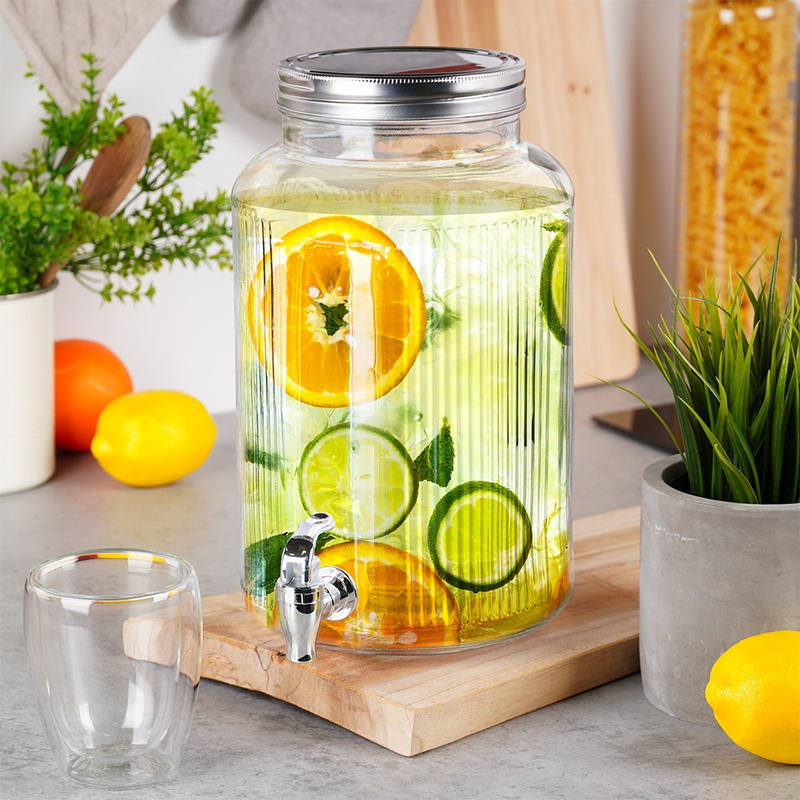 Dozatorul de băuturi din sticlă cu robinet 6,2 litri Handy KitchenServ