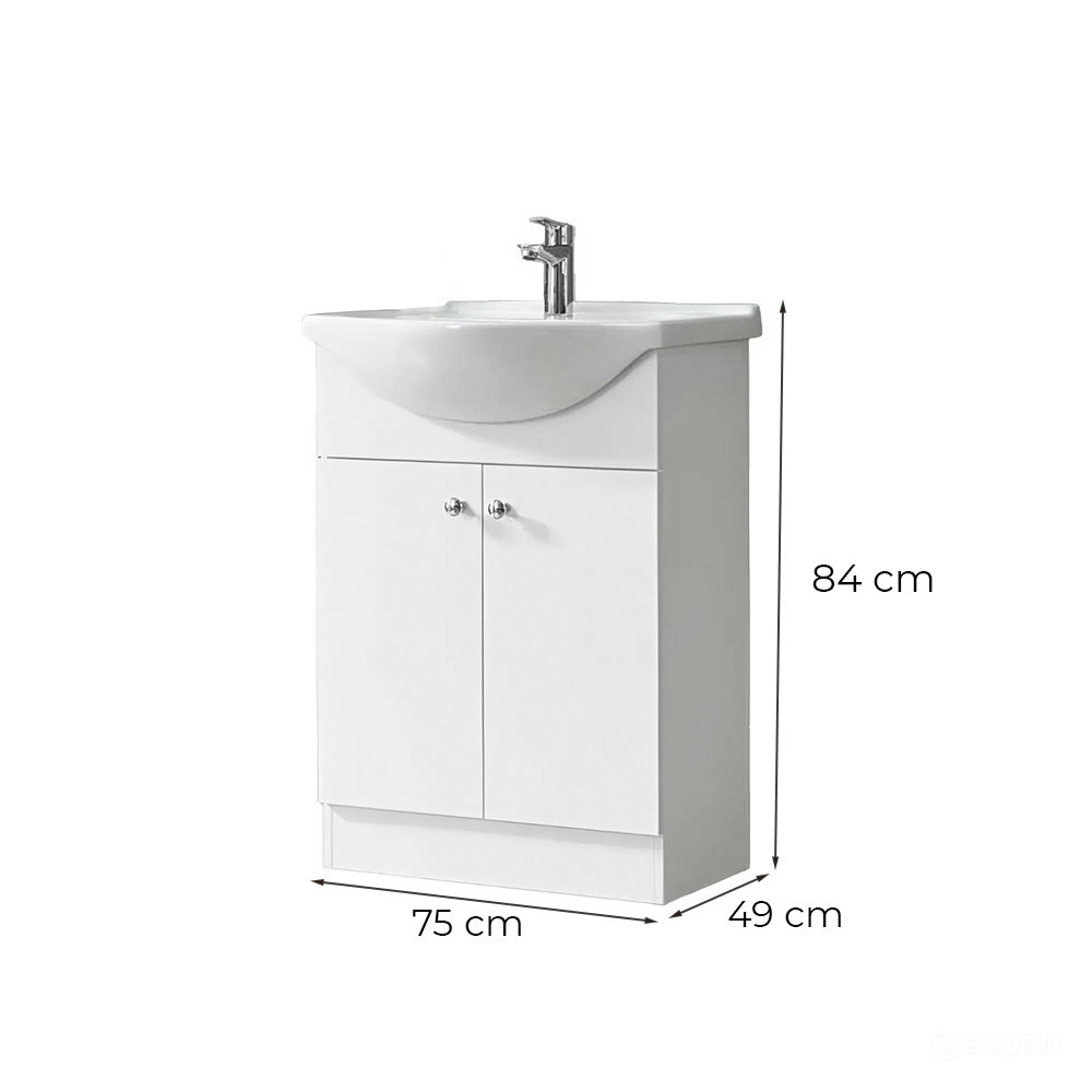 Leziter Dulap inferior Neria 75 cu lavoar Mobalis Homvera