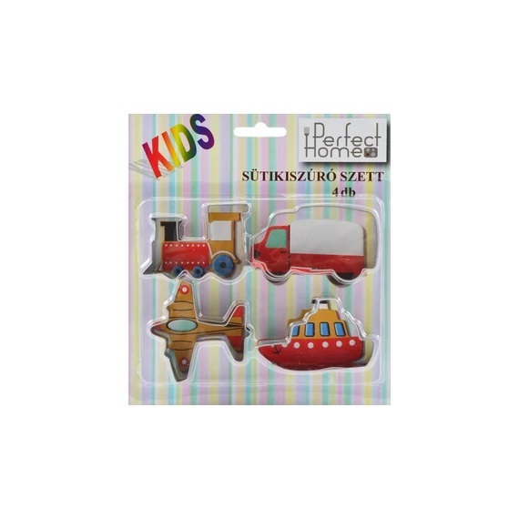 Set de forme pentru decupat biscuiți Vehicule, din oțel inoxidabil Handy KitchenServ