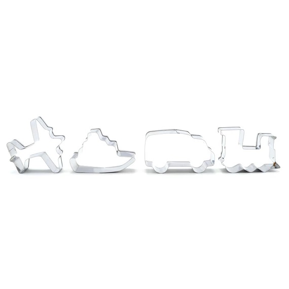 Set de forme pentru decupat biscuiți Vehicule, din oțel inoxidabil Handy KitchenServ