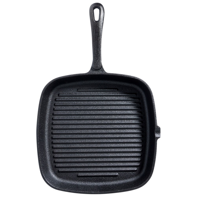Tigaia grill pătrată din fontă CAST LINE 24,5×24 cm Handy KitchenServ