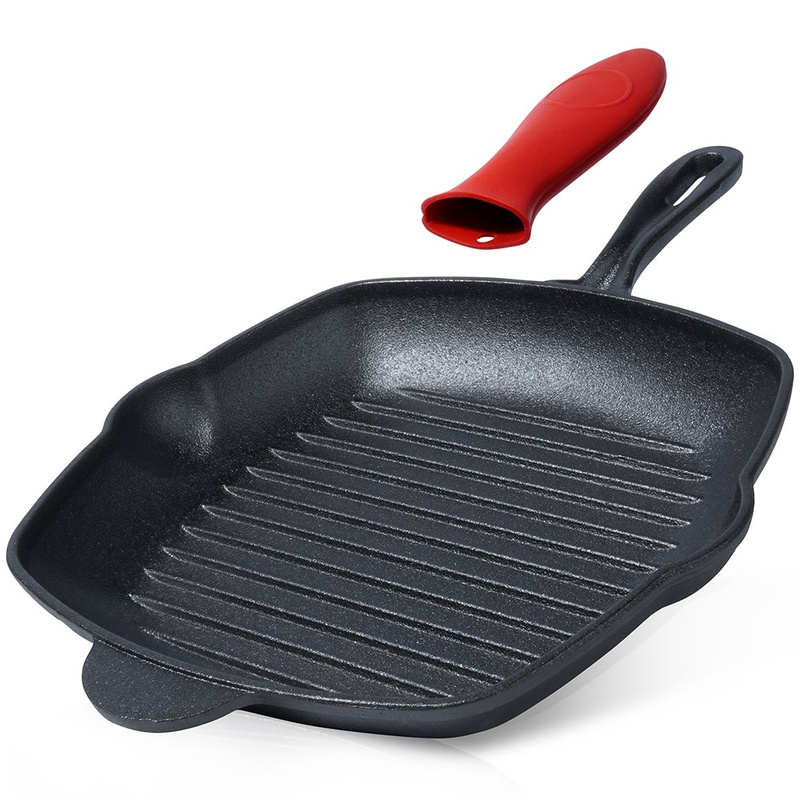 Tigaia grill pătrată din fontă CAST LINE 28×28 cm Handy KitchenServ