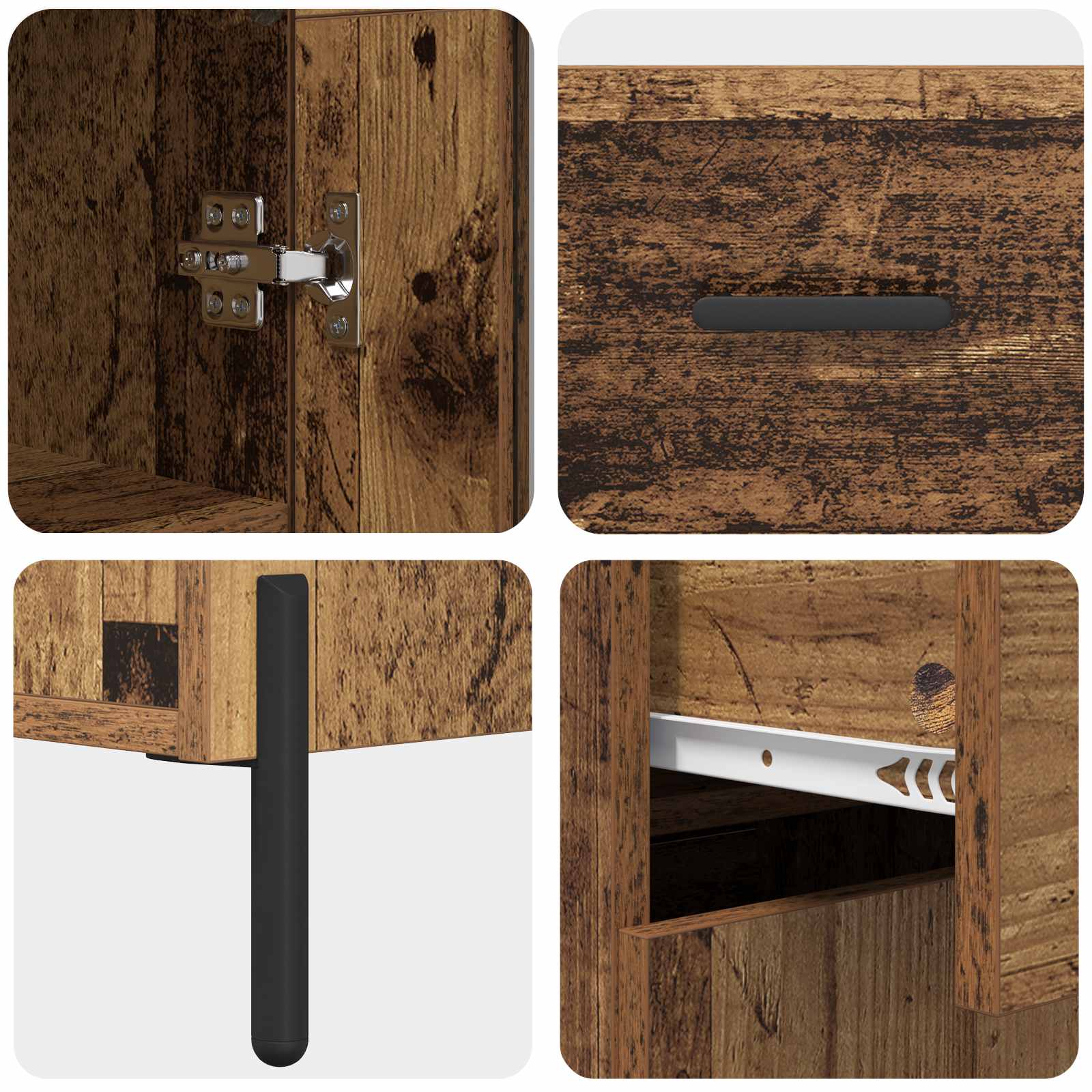 Bufet Pe perete Lemn Vechi 69,5 x 34 x 180 cm Lemn compozit GartenMobel Dekor