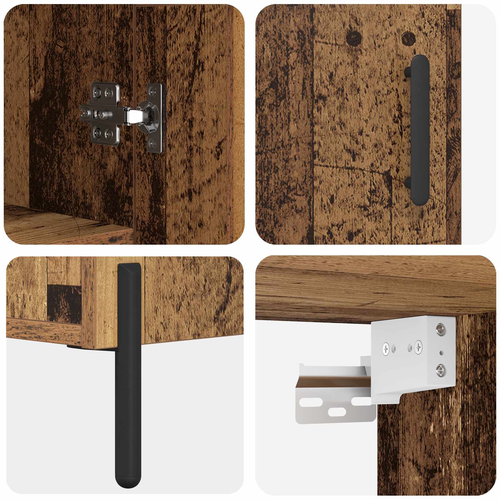 Bufet Pe perete Lemn Vechi 69,5 x 34 x 180 cm Lemn compozit GartenMobel Dekor