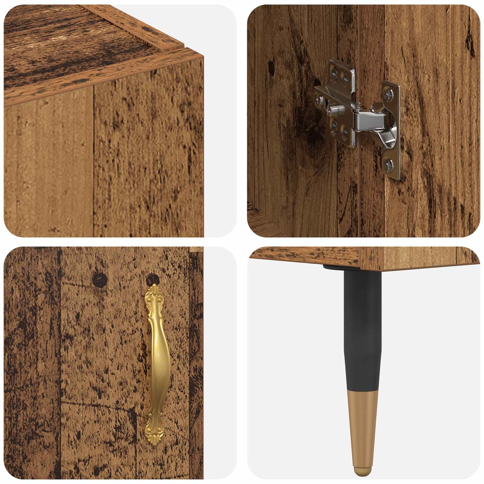 Bufet Pe perete Lemn Vechi 69,5 x 34 x 180 cm Lemn compozit GartenMobel Dekor