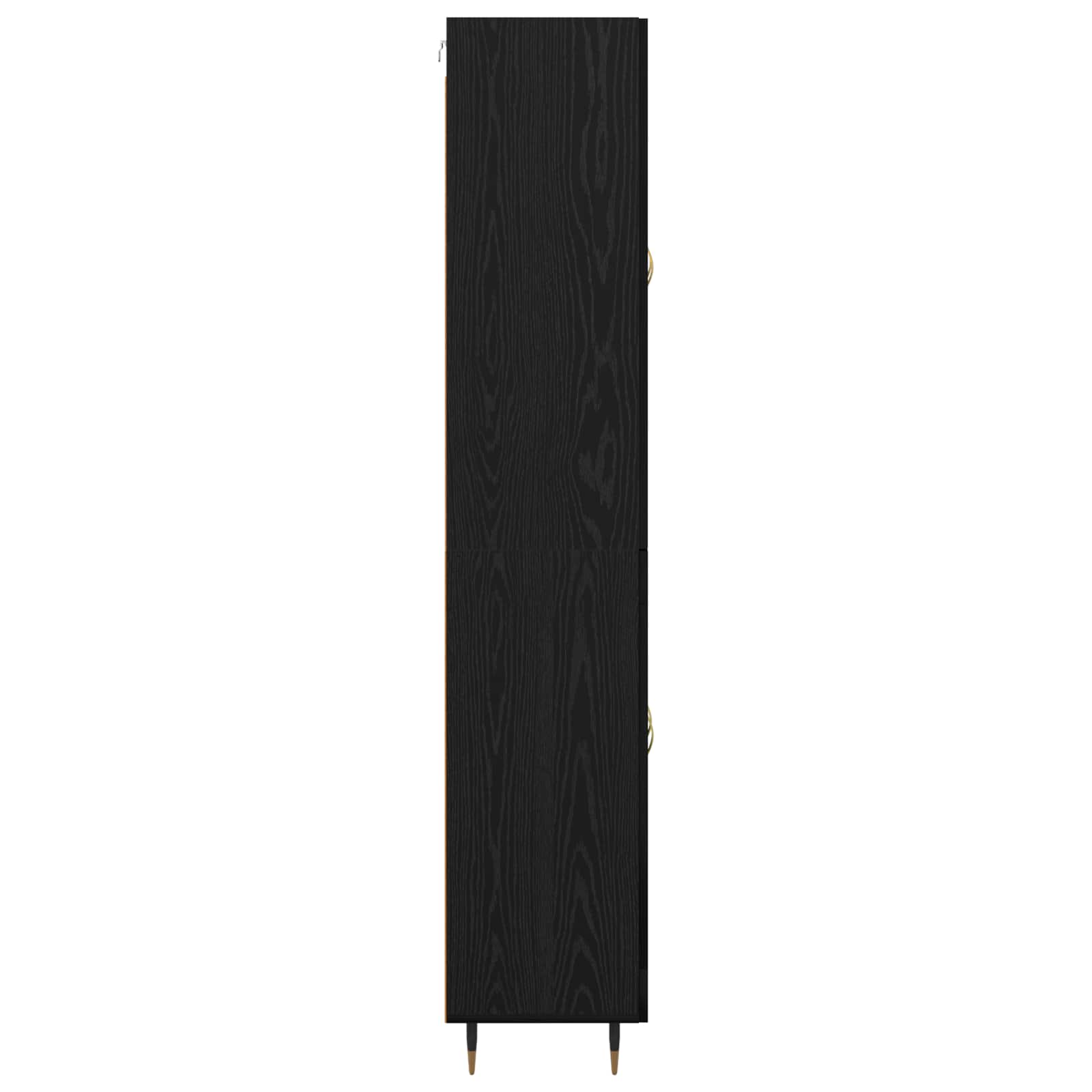 Bufet Pe perete Stejar Negru 69,5 x 34 x 180 cm Lemn compozit GartenMobel Dekor