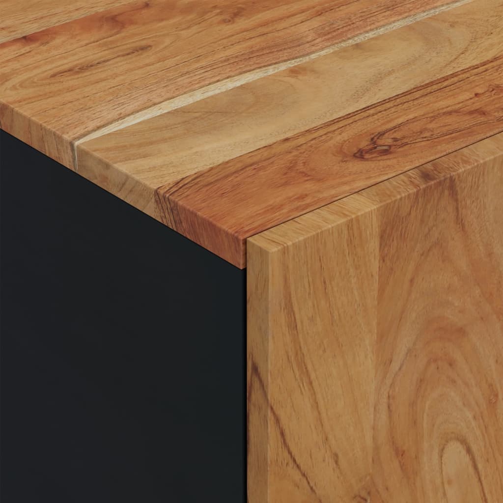 Dulap TV, 80x33x46 cm, lemn masiv de acacia&lemn prelucrat GartenMobel Dekor