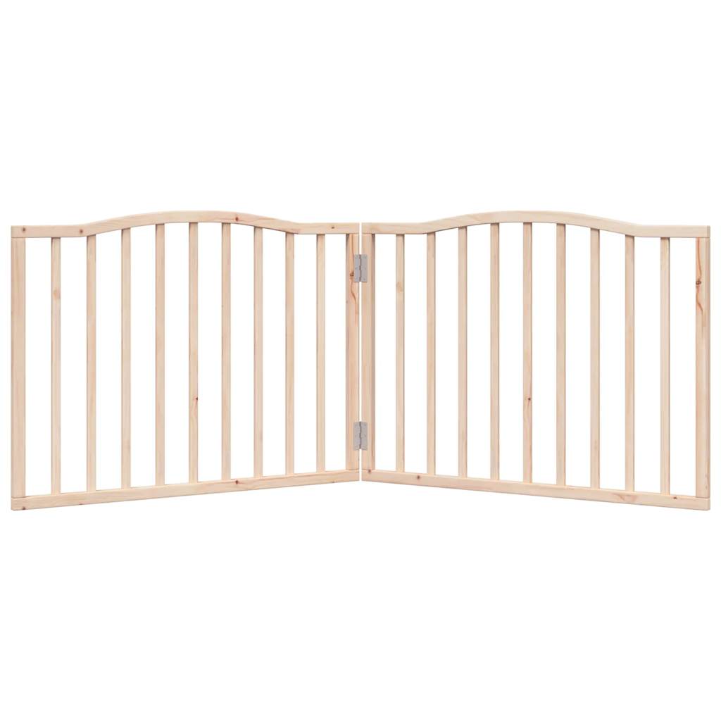 Poartă pentru câini pliabilă, 2 panouri, 160 cm, lemn de plop GartenMobel Dekor