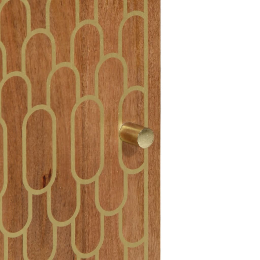 Dulap de baie, 38x33x160 cm, lemn masiv de mango GartenMobel Dekor