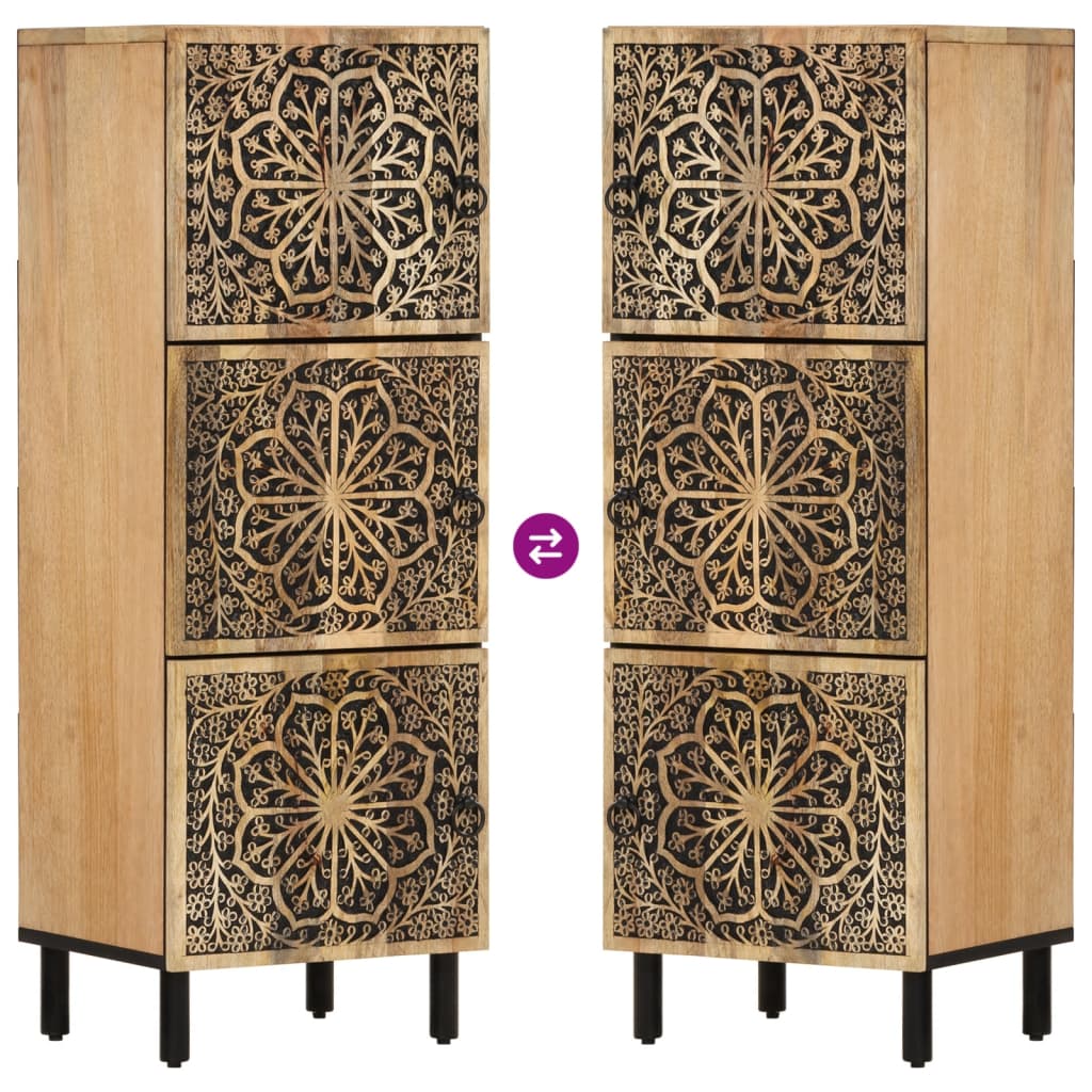 Dulap lateral, 40x33x110 cm, lemn masiv de mango GartenMobel Dekor