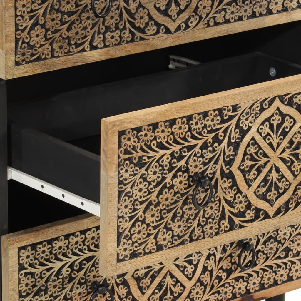 Dulap lateral, 60x33x75 cm, lemn masiv de mango GartenMobel Dekor