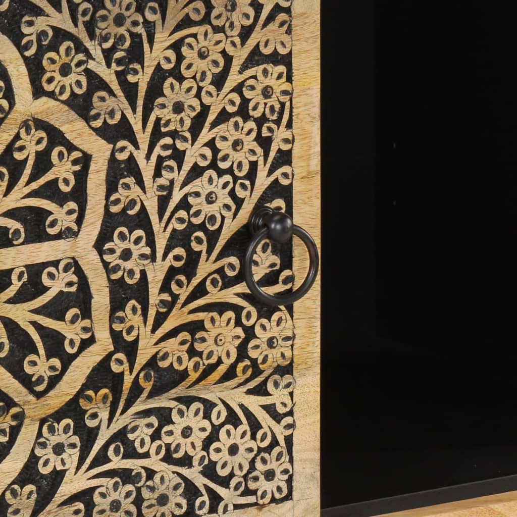 Dulap lateral, 80x33x75 cm, lemn masiv de mango GartenMobel Dekor