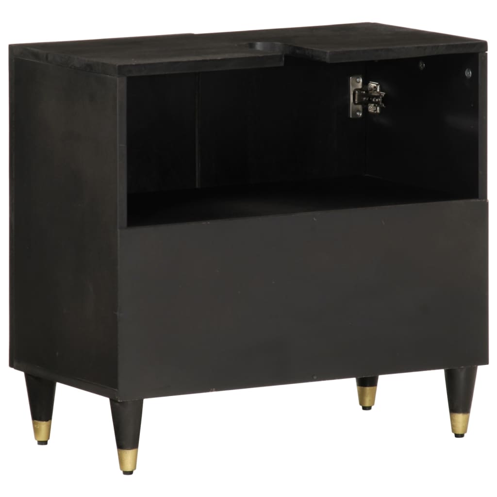 Dulap pentru chiuveta de baie, 62x33x58 cm, lemn masiv de mango GartenMobel Dekor