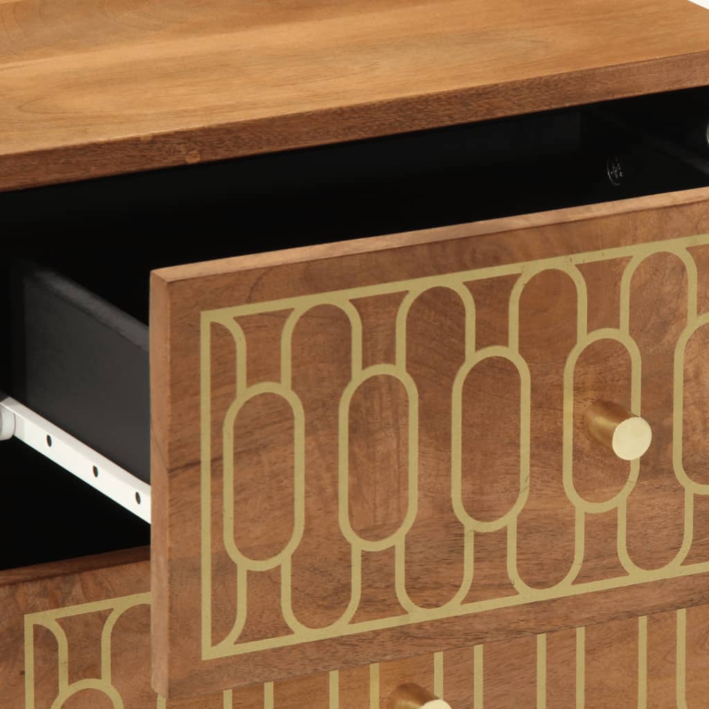 Noptiere, 2 buc., 40x33x46 cm, lemn masiv de acacia GartenMobel Dekor