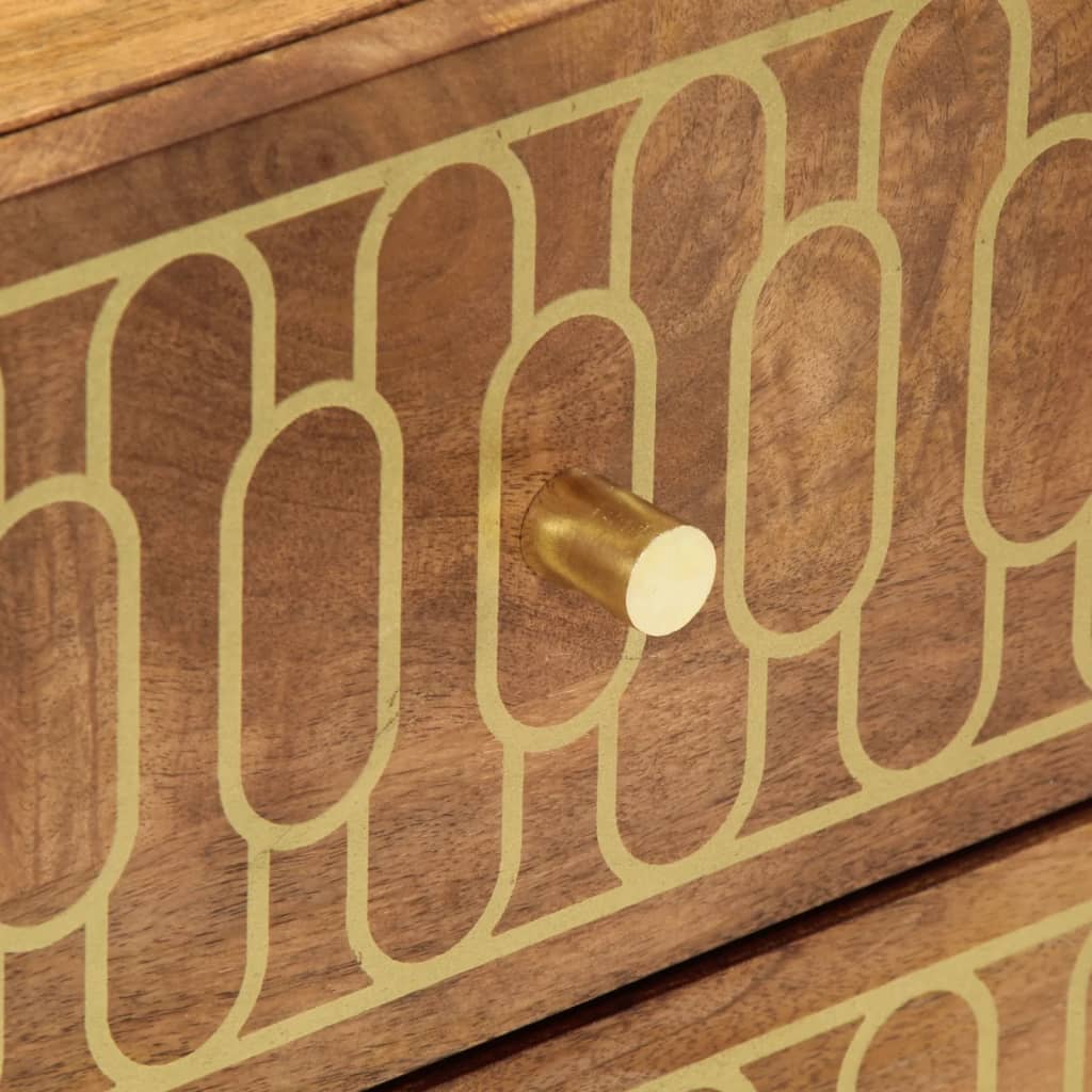 Noptiere, 2 buc., 40x33x46 cm, lemn masiv de acacia GartenMobel Dekor